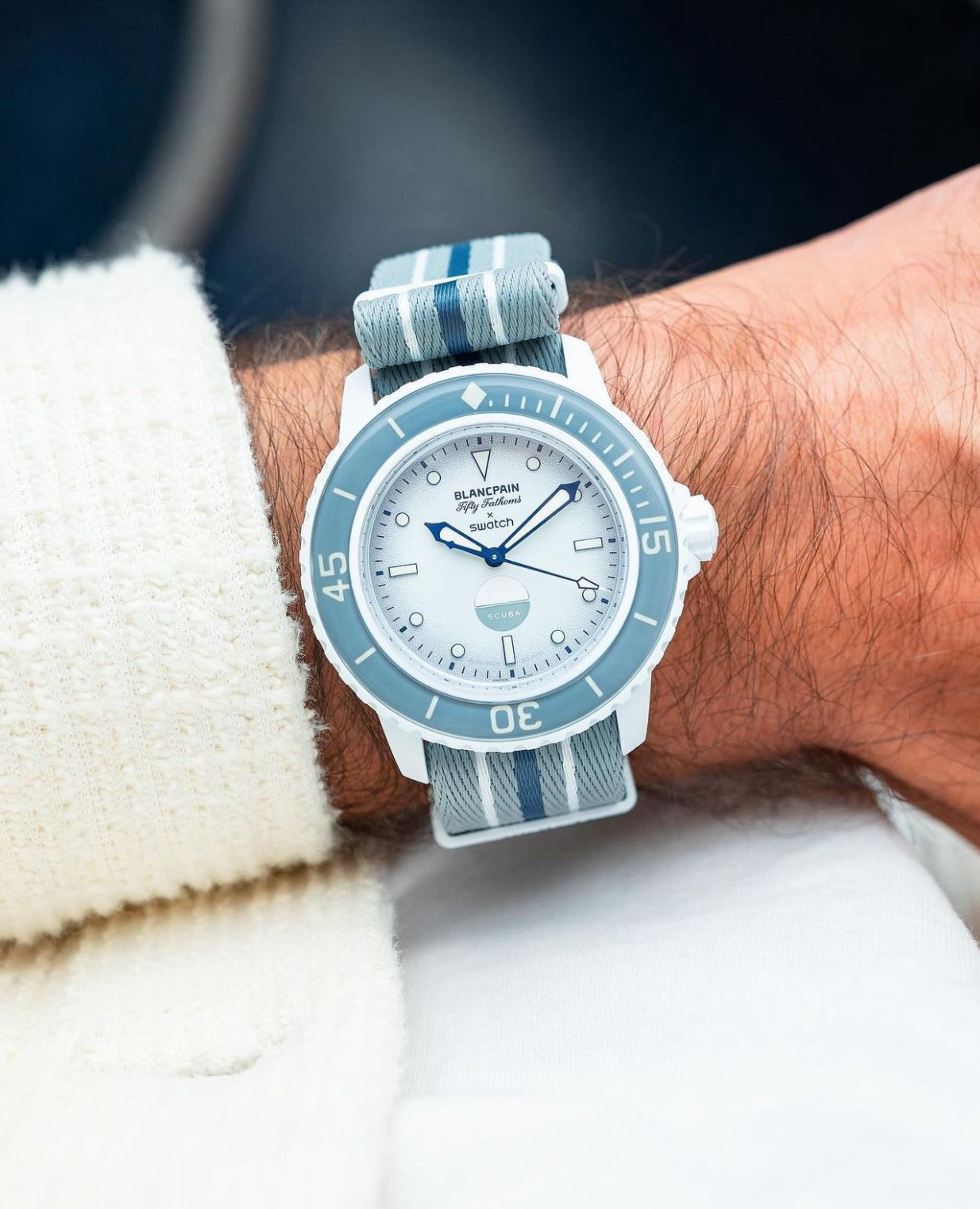 Swatch X Blancpain Fifty Fathoms Antartic Ocean