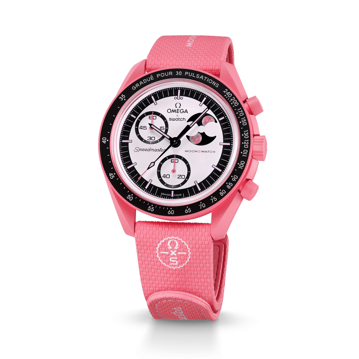 CORREA MOONSWATCH PINK/PINK RUBBER