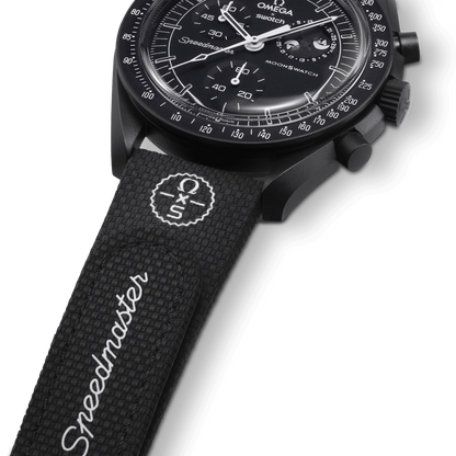 CORREA MOONSWATCH BLACK/BLACK RUBBER