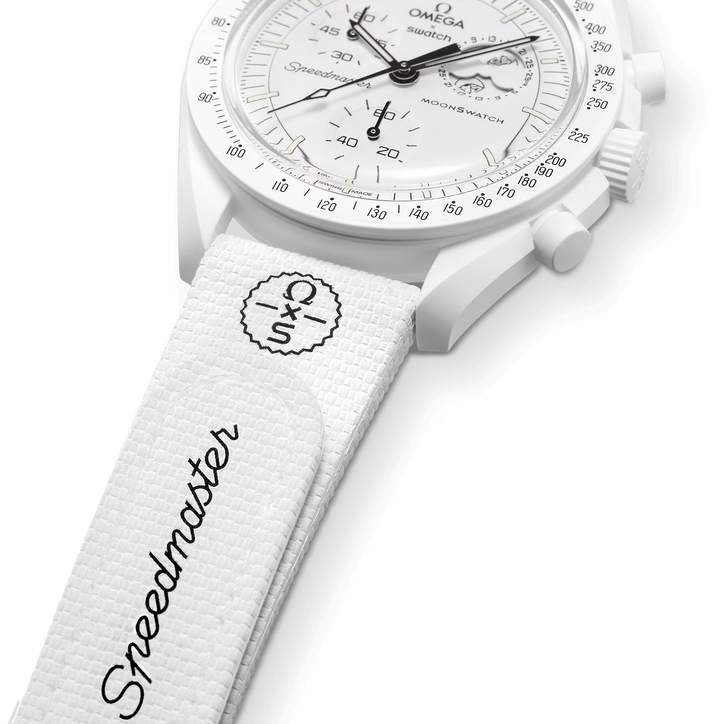 CORREA MOONSWATCH WHITE/WHITE RUBBER