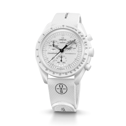 CORREA MOONSWATCH WHITE/WHITE RUBBER