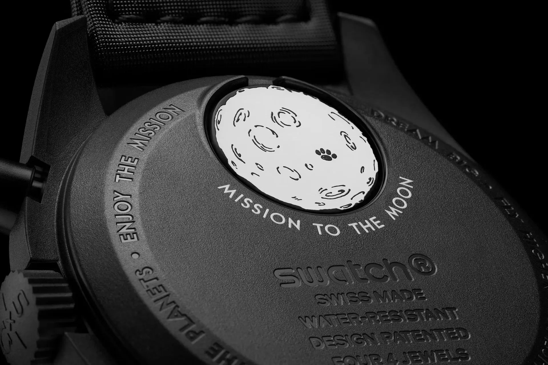 Swatch x Omega x Snoopy Black - Mission to the Moonphase - New Swatch x Omega x Snoopy Black - Mission to the Moonphase - New