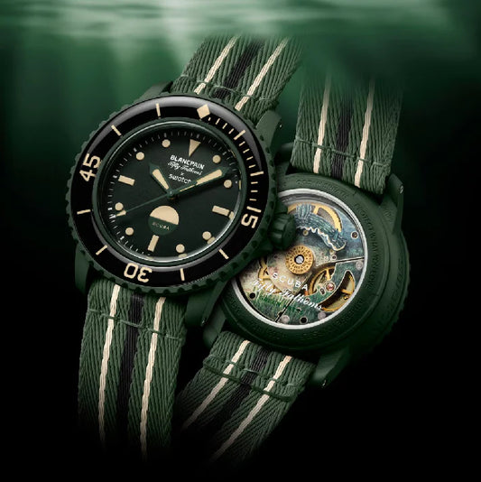 Swatch X Blancpain Fifty Fathoms "Green Abyss"