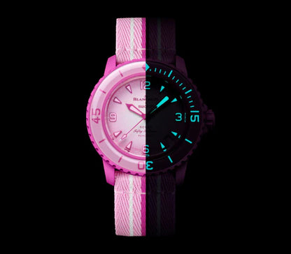 Swatch X Blancpain Fifty Fathoms Pink Ocean
