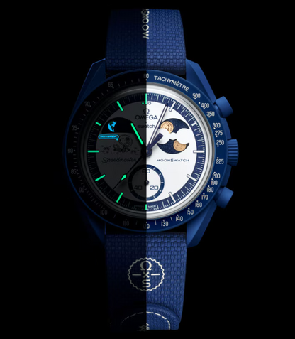 Swatch x Omega Bioceramic Moonswatch Mission To Earthphase Moonshine Snoopy Gold (Hunters Moon) - SO33N703L