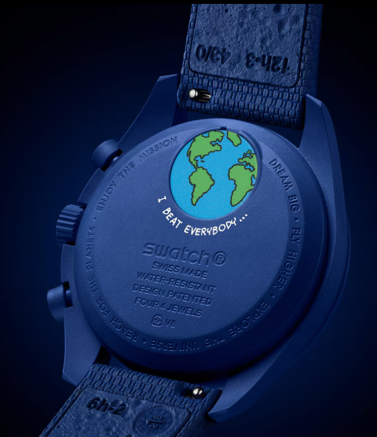 Swatch x Omega Bioceramic Moonswatch Mission To Earthphase Moonshine Snoopy Gold (Hunters Moon) - SO33N703L