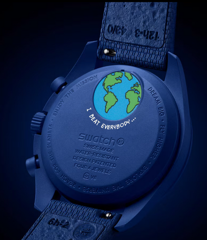 Swatch x Omega Bioceramic Moonswatch Mission To Earthphase Moonshine Snoopy Gold (Hunters Moon) - SO33N703L