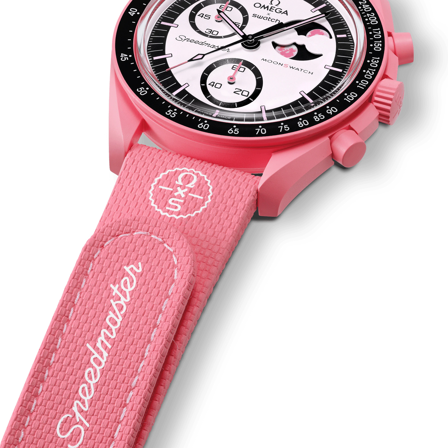 CORREA MOONSWATCH PINK/PINK RUBBER