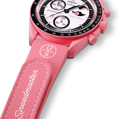 CORREA MOONSWATCH PINK/PINK RUBBER
